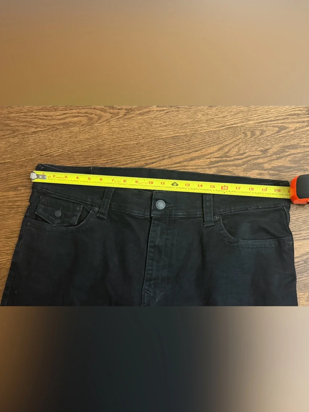 True Religion Men's Straight Jeans in Black